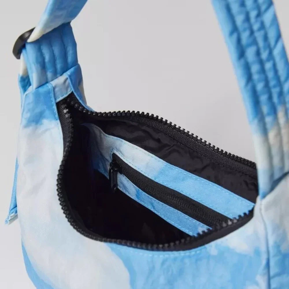 NWT BAGGU Mini Nylon Shoulder Bag - Clouds - Picture 6 of 8